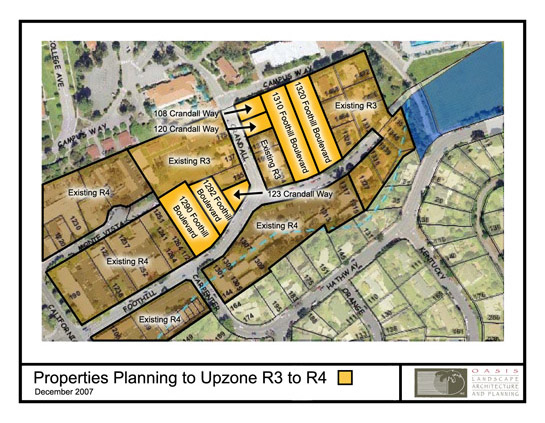 Oasis Associates Inc - Land Use Planning - Campus Point - Upzone Area Map