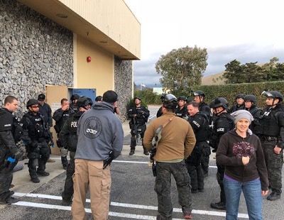 SWAT Team Training Session in SLO